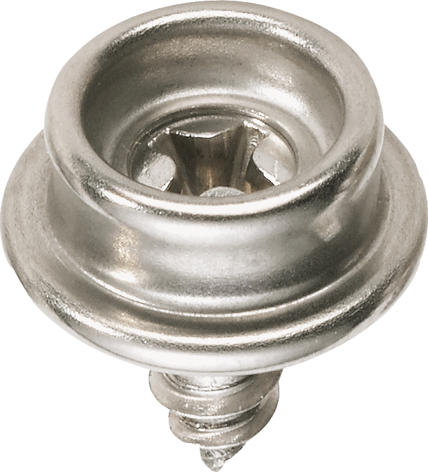 Caf-316 stud deel C met schroef 10mm rvs